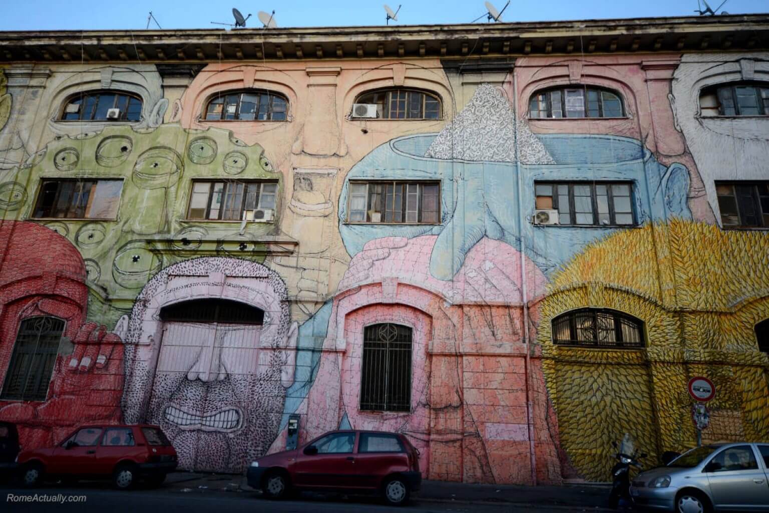 Murals Near Rome Street art in Ostiense district in Rome - Where to find the best murals