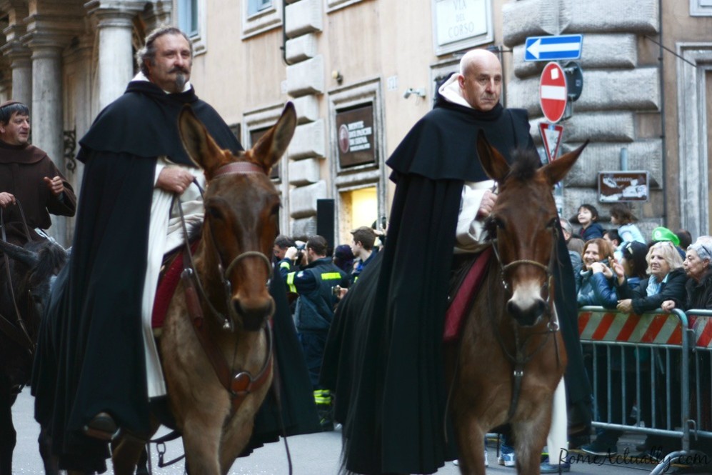 Having played a major role after the end of imperial Rome, the clergy couldn't miss the parade