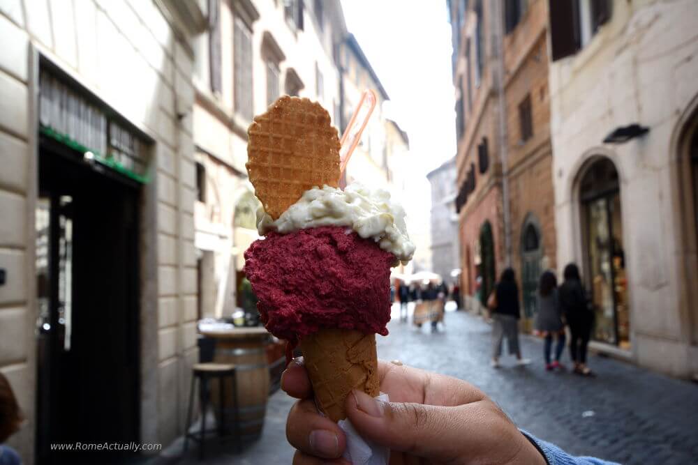 Image: Fiocco di Neve gelato near pantheon in rome. Photo credit of Rome Actually