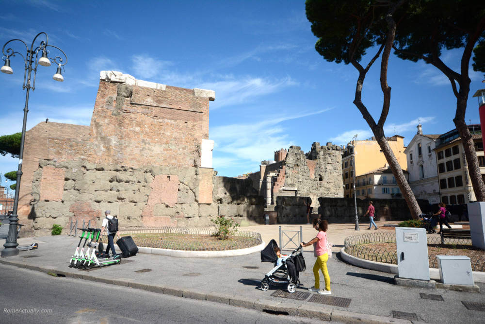 Image: Walking in Rome with a baby