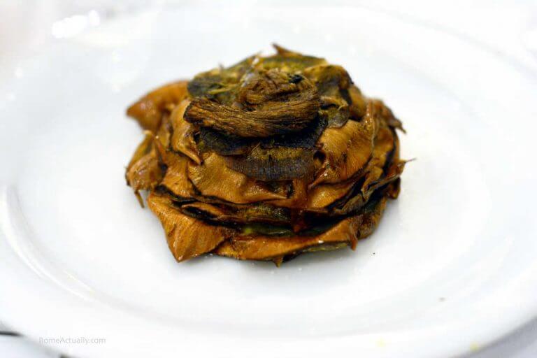 Image: carciofi alla giudia roman jewish fried artichokes
