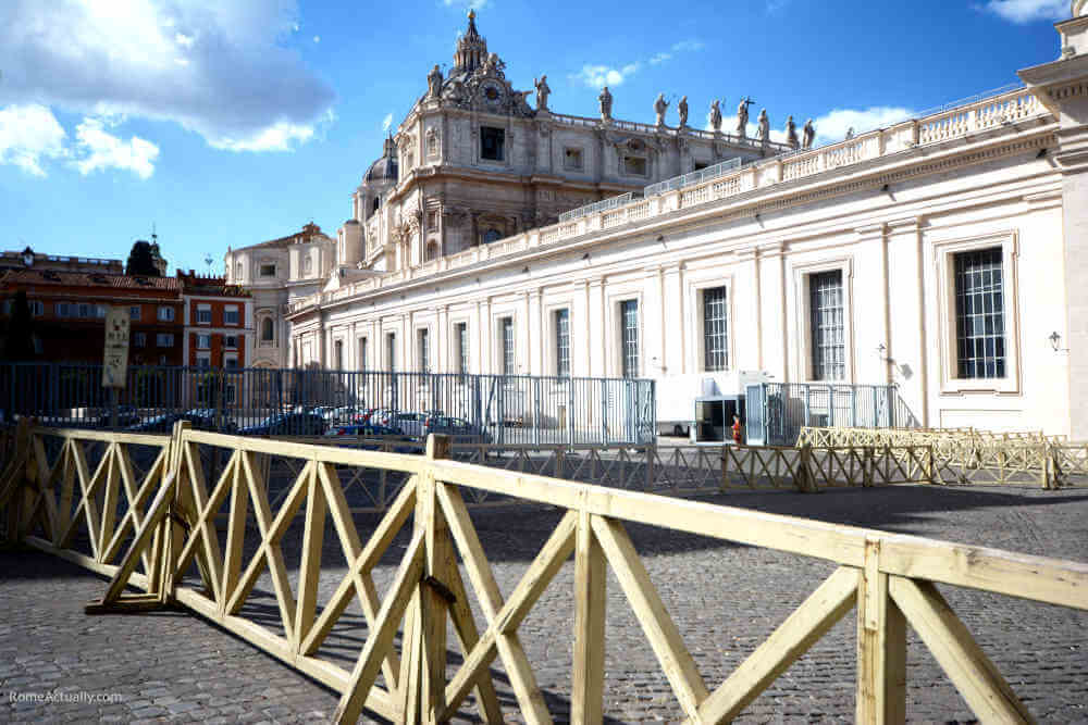 Image: entrance to the excavation office in the Vatican to reach the necropolis under St. Peter's Basilica