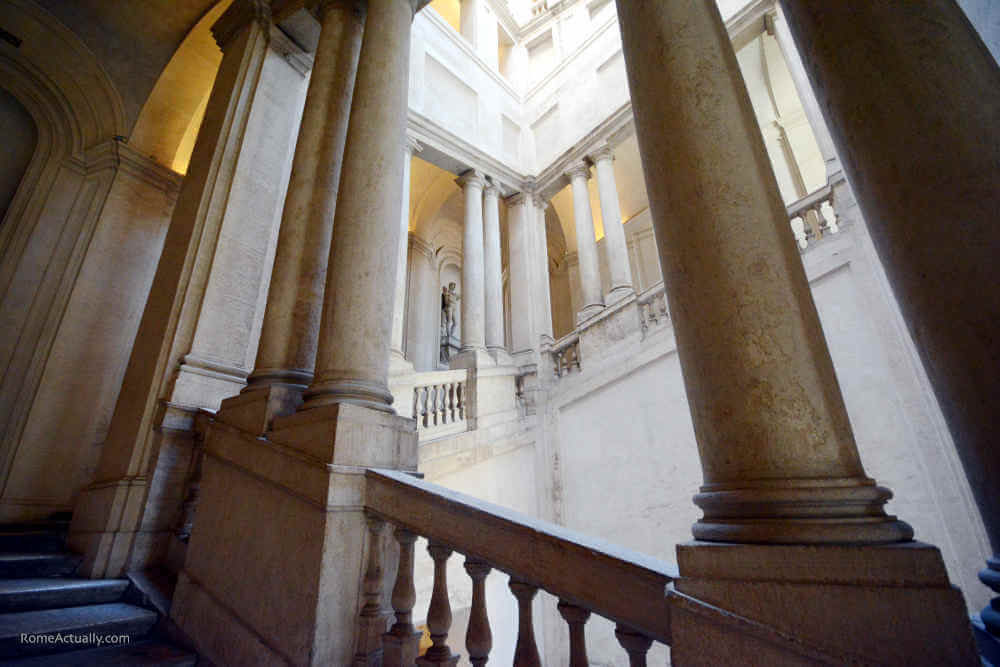 Image: Bernini's stairway in Palazzo Barberini