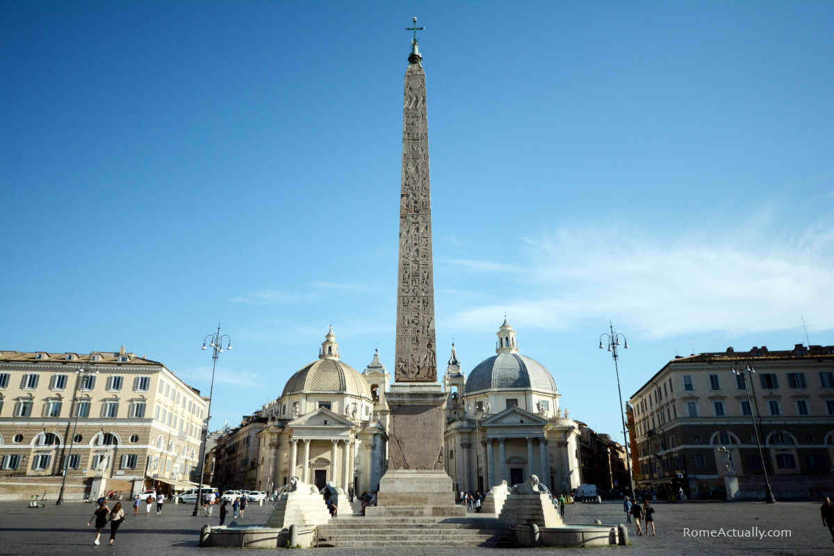 Image: Piazza del Popolo in Rome Centro Storico