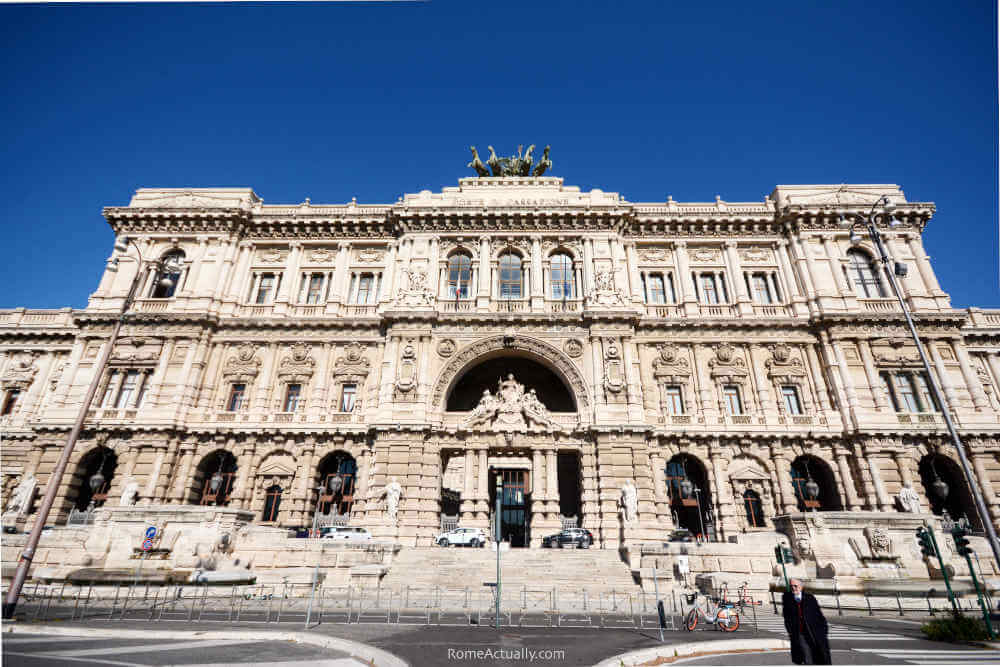 Image: Corte di Cassazione one of the modern buildings in Rome
