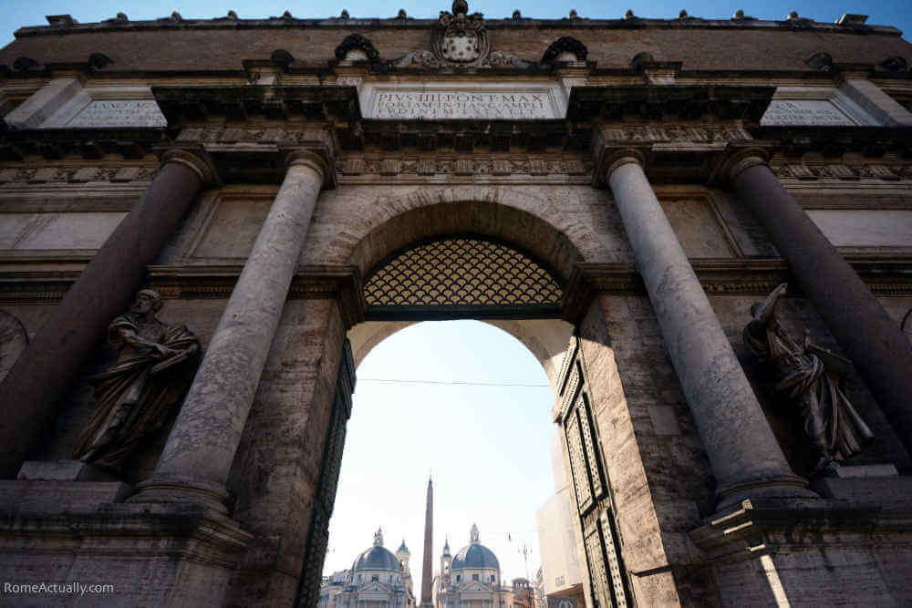Image: Gate to Piazza del Popolo, Rome