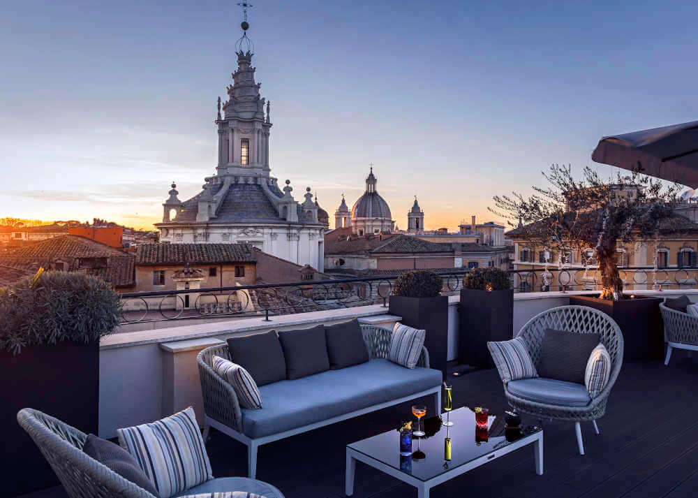 Image: Divinity Terrace one of the best rooftop restaurants in Rome