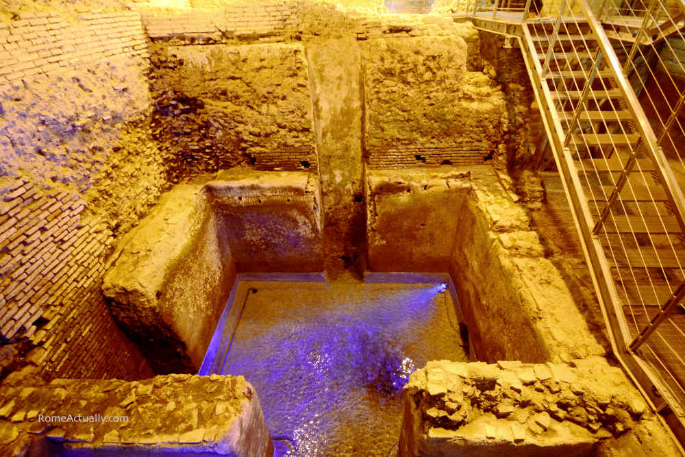 Image: Vicus Caprarius water cistern of Aqua Virgo ancient Roman aqueduct