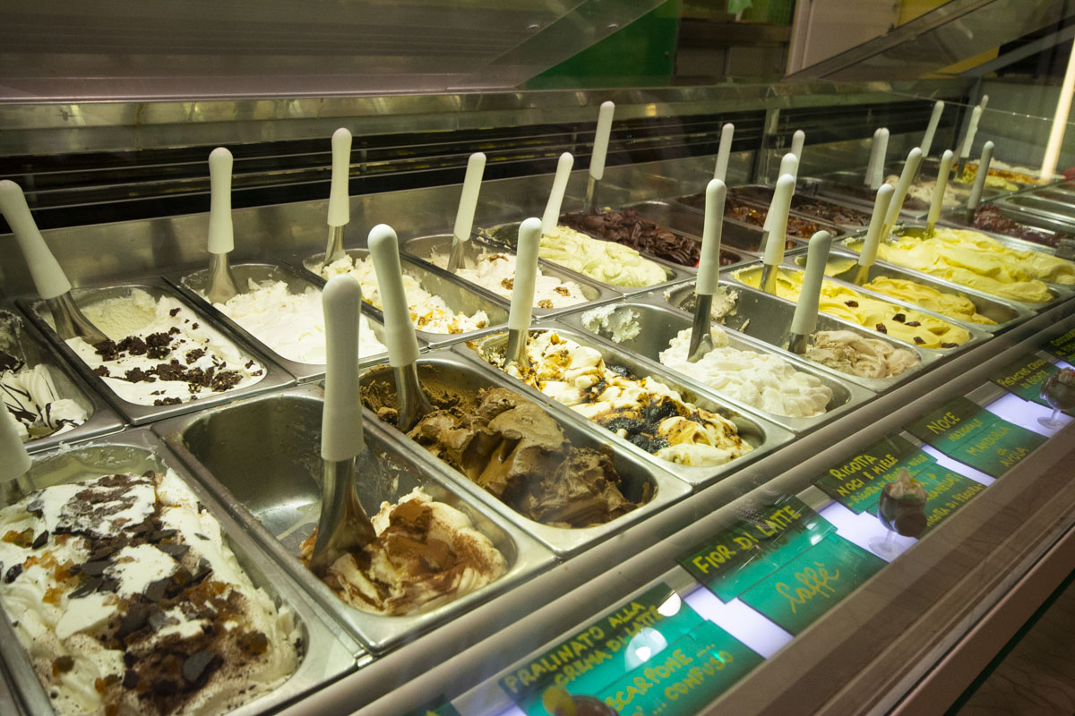 Image: Gelato street food in Rome.