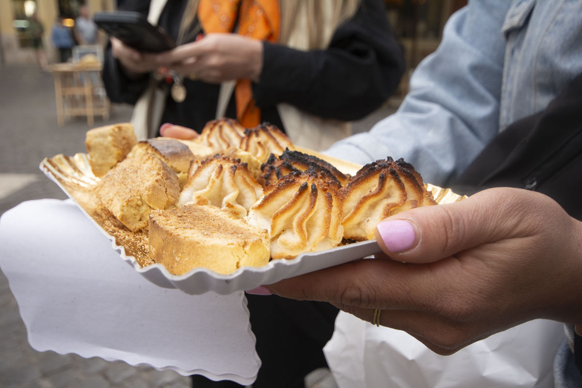 Image: Il Boccione bakery pastries during Taste Rome like a Local food tour in Rome with Devour Tours.