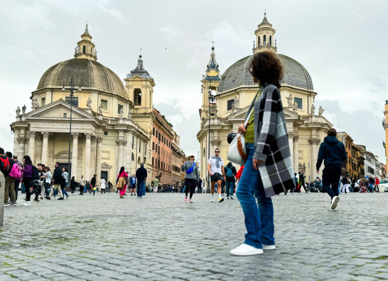 Image: Angela Corrias of Rome Actually in Piazza del Popolo in Rome.
